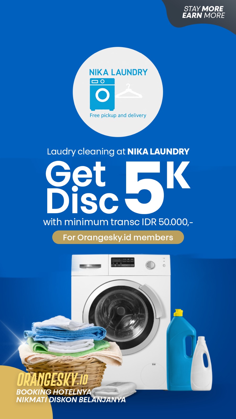 GET 5% DISCOUNT FOR ORANGESKY.ID MEMBER! MIN. TRANSACTION RP 50.000